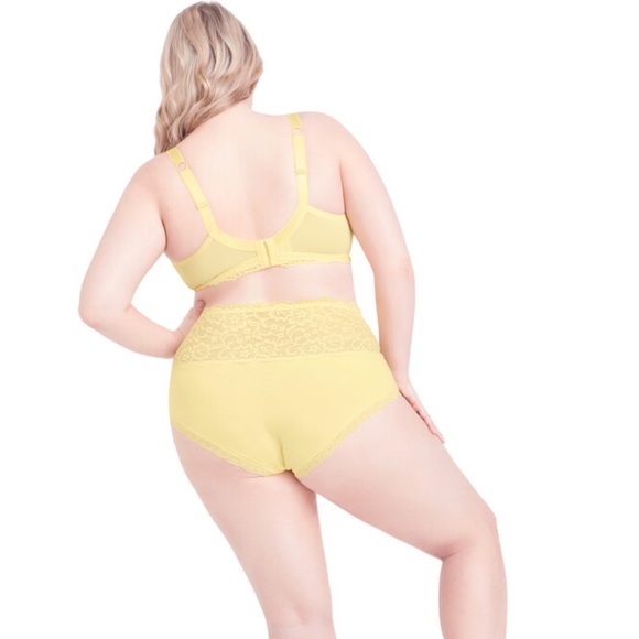 NWT Hips and Curves Bralette Full Cover in Primrose Yellow Large - Picture 2 of 8